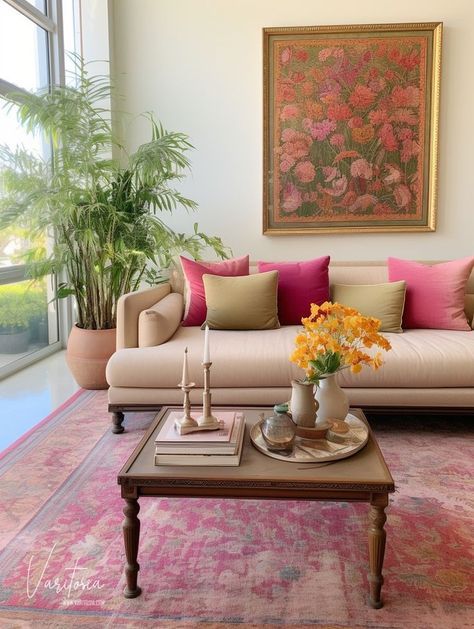 Indian Modern Home Decor, India Living Room Ideas, Traditional Sofa Living Room, Traditional Interior Design Indian, Indian Decor Living Room, Indian Contemporary Interiors, Indian Interior Design Traditional, Indian Interior Design Modern, Indian House Interior Design