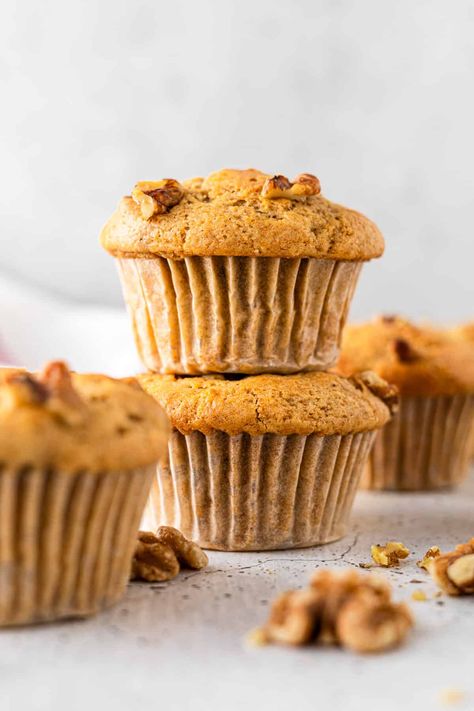 Maple Walnut Muffins Maple Muffins, Easy Muffin Recipe, Work Breakfast, Maple Granola, Pecan Muffins, Walnut Muffins, Buying House, Simple Muffin Recipe, Best Soup Recipes