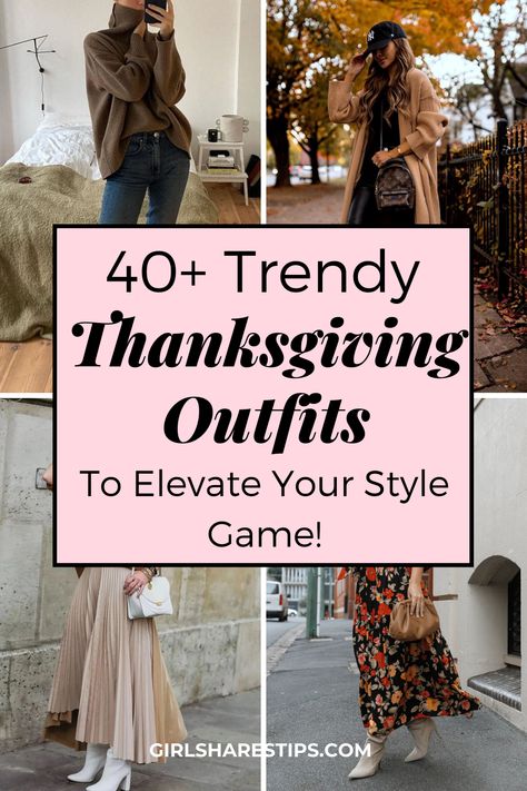 Get ready to turn heads this Thanksgiving with these 40+ trendy outfit ideas that will take your style game to the next level. From cozy and chic sweater dresses to stylish and sophisticated jumpsuits, there's something for everyone. | Thanksgiving outfits | Thanksgiving outfit ideas | Thanksgiving outfits women | Thanksgiving outfits black women | Thanksgiving outfits women casual | casual Thanksgiving outfits | Thanksgiving outfits casual | family Thanksgiving outfits Thanksgiving Wear Outfit Ideas, Thanksgiving Outfits Women Casual Classy, Thanksgiving Dinner Outfits 2023, Stylish Thanksgiving Outfits, Outfits For Friendsgiving, Woman Thanksgiving Outfit, Thanksgiving Outfit Ideas For Women 2023, Thanksgiving Day Outfits Women 2023, Thanksgiving Work Outfit Women