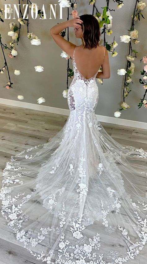 Detachable Train Wedding Dress, Peach Gown, Bridal Wardrobe, Wedding Dress Bustle, Wedding Dress Train, Wedding Forward, Backless Wedding Dress, Beach Wedding Dress, Dream Wedding Dresses