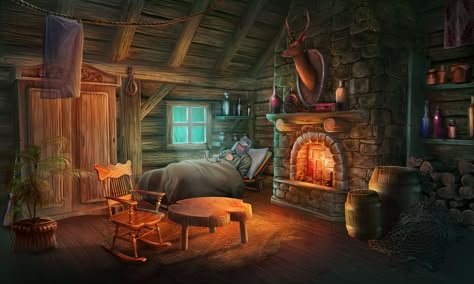 #art #gameart #gaming #gamedev #gamedevelopmentart #game #livingroom #room #furniture #vintage #fireplace #cottage Cute Cottage Interior, Fantasy Cottage Art, Fireplace Cottage, Game Development Art, Stella Art, Fantasy Cottage, Anime House, Witch Room, Fantasy Bedroom