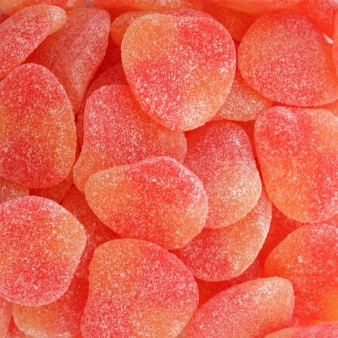 sour peach candy Fuzzy Peaches, Haribo Candy, Color Durazno, Perfect Peach, Orange Candy, Peach Aesthetic, Bulk Candy, Candy Girl, Coral Peach