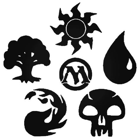 Magic The Gathering Black, Mana Symbol, Magic: The Gathering, Pumpkin Template, Symbol Tattoo, Ark Survival Evolved, Magic The Gathering Cards, Magic Cards, Symbol Tattoos