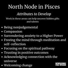 North Node - Mystical Gifts & Soul Purpose Insights North Node In Pisces, North Node Pisces, Astrology For The Soul, North Node, All About Pisces, Chart Astrology, Soul Purpose, Astrology Planets, Astrology Pisces