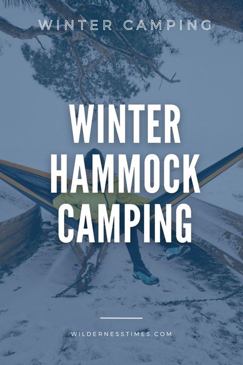 Winter Camping - Winter Hammock Camping Winter Hammock, Cold Weather Camping, Winter Camping, Hammock Camping, Camping Tips, Camping Hacks, Told You, What If, Hammock