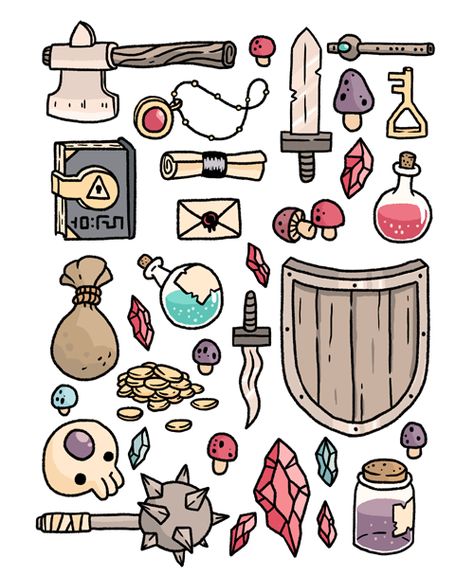 Dnd Entertainers Pack, Item Reference Photo, Props Art, Fantasy Props, Pola Kristik, Prop Design, 판타지 아트, Fantasy Character Design, 그림 그리기