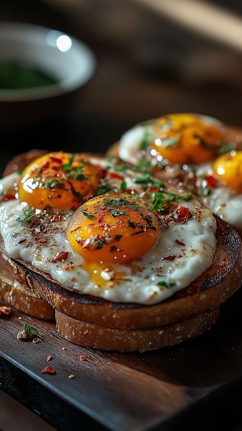 Toast Photography Food Styling, Egg Food Photography, Brunch Wallpaper, Fried Egg Toast, Fine Dining Photography, Breakfast Photos, Fried Egg On Toast, Egg Boats, Toast Egg