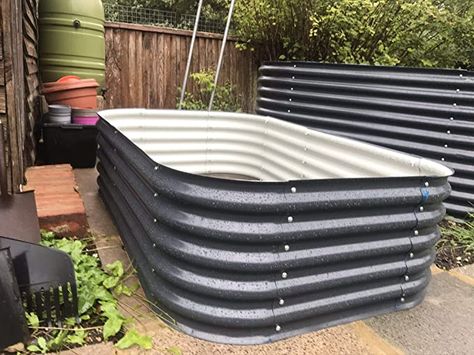 Modular Planter, Galvanized Trough, Modular Raised Garden Beds, Galvanized Planters, Garden Tomatoes, Bed Metal, Raised Planter Beds, Trough Planters, Estate Garden