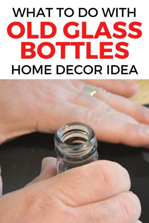 What To Do With Old Liquor Bottles, Frugal Homemaking, Old Wine Bottles, Bottle Trees, Old Glass Bottles, Planter Project, Diy Planter, Lemon Candle, Beautiful Bottles