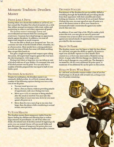 Monk Homebrew Subclasses, Dnd Monk Backstory Ideas, Monk Subclass 5e Homebrew, Drunken Monk Dnd, Dnd Bard Subclass Homebrew, Cleric Subclass Homebrew, Dnd 5e Monk, Dnd Cleric Subclass Homebrew, Dnd Monk