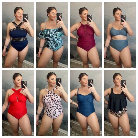 Best Amazon Swimsuits For Curvy Women, Swim For Curvy Bathing Suits, Best Bathing Suit For Mom Pooch, Best Amazon Swimsuits For Women, Mid Size Swimsuit, Best Swimsuit For Body Type, Swimsuit For Moms, Bathing Suits For Moms, Swimsuits For Body Types