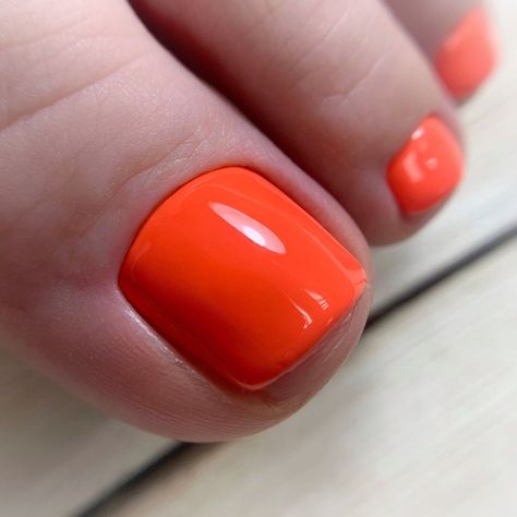 Orange Pedicure Ideas, Orange Pedicure, Male Polish, Orange Toe Nails, Toenail Colors, Christmas Nails Short, Press On Toenails, Nails Shape, Toe Nail Color