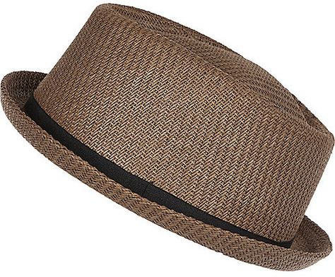 River Island MensBrown straw pork pie hat Mad Hat, Pork Pie Hat, Baker Boy Hat, Hats And Caps, Pork Pie, Baker Boy, Gifts For Photographers, Simple Bags, Cool Hats