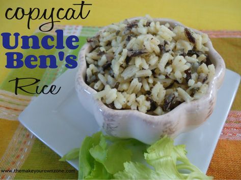 My Homemade Version of Uncle Ben's Rice Uncle Bens Wild Rice Copycat, Uncle Bens Rice, Rice Seasoning, Wild Rice Recipes, Uncle Ben, Diy Mixes, Seasoned Rice Recipes, Rice Mix, Uncle Bens