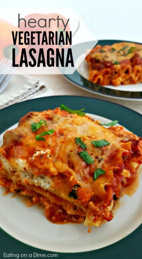 Meatless Lasagna Recipe, Easy Vegetable Lasagna, Veggie Lasagna Recipe, Veggie Lasagne, Meatless Lasagna, Vegetarian Lasagne, Lasagna Recipe With Ricotta, Vegetarian Lasagna Recipe, Lasagna Recipes