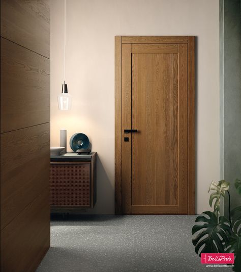 SPLEA 1PA | BellaPorta Modern Wood Doors, House Moodboard, Interior Door Styles, Solid Wood Interior Door, Wooden Panelling, Japandi Interiors, Doors Interior Modern, Wooden Doors Interior, Room Door Design