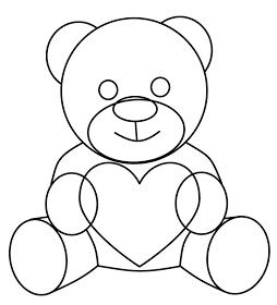 How To Draw Cartoons: Teddy Bear Teddy Bear Drawing Easy, Teddy Bear Outline, Teddy Drawing, Teddy Bear Template, 3d Tiskárna, Bear Template, Teddy Bear Drawing, Teddy Bear Cartoon, Valentines Day Teddy Bear