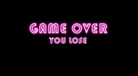 Haha. You lose, always Games Quotes, Purple Neon, Scott Pilgrim Vs. The World, Vs The World, Wreck It Ralph, Neon Aesthetic, Six Feet Under, Get What You Want, Super Ideas