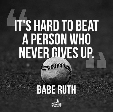 Baseball Quotes Inspirational, Baseball Motivational Quotes, Baseball Memes, Inspirational Wallpaper, Baseball Stuff, Baseball Quotes, Baseball Training, Babe Ruth, Wall Papers