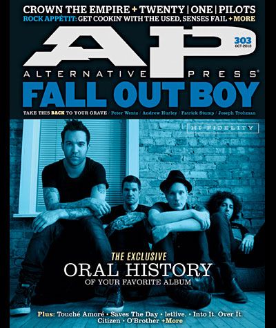 Fall Out Boy Take This Back To Your Grave Alternative Press Issue #303 Senses Fail, Peter Wentz, Billy Talent, Soul Punk, Crown The Empire, Band Wallpapers, Oral History, Cd Album, Fall Out Boy