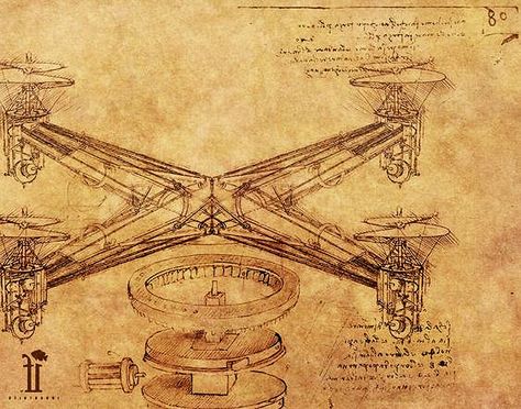 Leonardo Da Vinci drawing of helicopter long before it was invented. Da Vinci Inventions, Tech Blog, Old Maps, Www Pinterest Com, Old Art, Compass Tattoo, The Science, Helicopter, Vintage World Maps