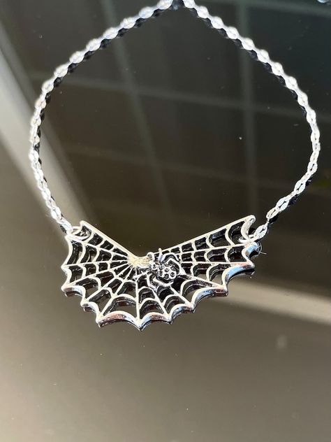 Spiderweb Jewelry, Spiderweb Necklace, Necklace Pack, Spider Jewelry, Spider Necklace, Witch Necklace, Necklace Gothic, Halloween Costumes Makeup, Gothic Necklace