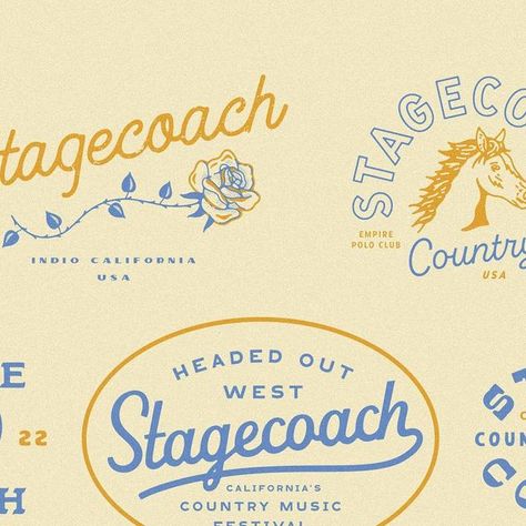 Country Logo Design, 70s Shoot, Gd Logo, Music Festival Logo, Clothing Branding Design, Country Logo, Stagecoach Festival, Brewery Logo, Music Festival Logos