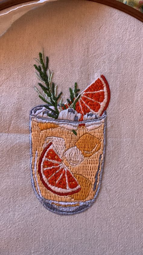 Aperol Embroidery, Margarita Embroidery, Sunglasses Embroidery, Drink Embroidery, Cocktail Embroidery, Brand Direction, Food Embroidery, Tshirt Embroidery, I Need A Hobby