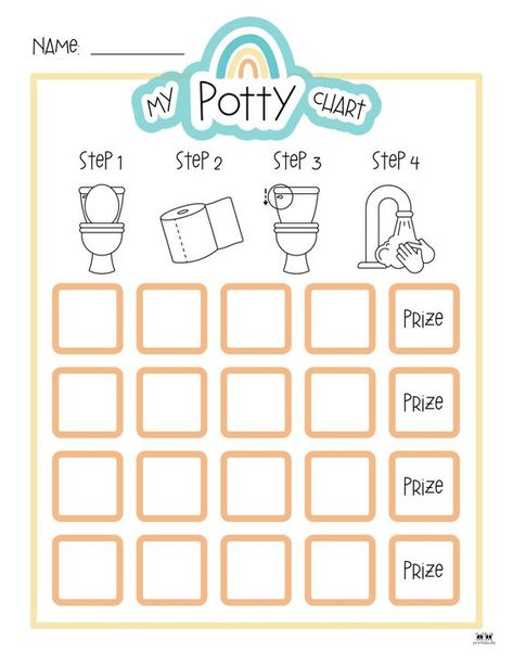 Choose from 20 unique printable potty training charts to help your little one potty train. Use stickers, rewards, and more! Print from home. 100% FREE! Potty Training Sticker Chart Diy, Diy Potty Training Chart Ideas, Free Potty Training Chart Printables, Potty Chart Ideas, Potty Training Rewards Ideas, Toilet Training Reward Chart, Free Potty Training Chart, Potty Reward Chart, Potty Sticker Chart