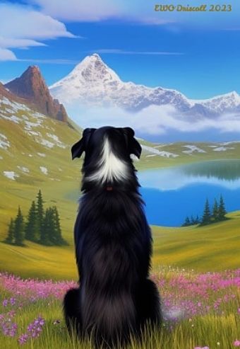 Border Collie Pictures, Border Collie Art, Cute Dogs Images, American Folk Art, Dog Paintings, Cute Art Styles, Painting Art Projects, Dog Quotes, Border Collie