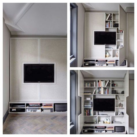 Doors Photography, Television Wall, Living Room Tv Unit Designs, Living Room Tv Unit, Entertainment Wall, Shelves Wall, Study Ideas, Wall Units, Large Shelves