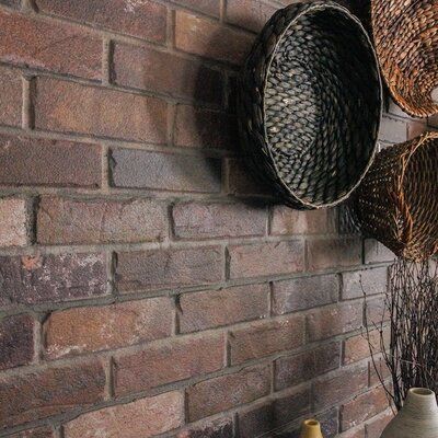 Faux Brick Wall Basement, Faux Finishes For Walls Brick, 3 D Brick Wallpaper, Peel And Stick Fireplace Makeover Stone, Brick Stick On Tiles, Peel And Stick Brick Fireplace, Stick On Brick Wall, 3d Peel And Stick Wall Panels, Feature Wall Kitchen Ideas