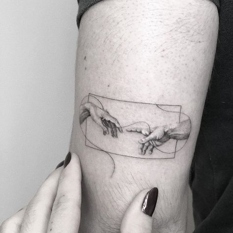 27 Tattoo, Artsy Tattoos, Minimal Tattoo Design, The Creation Of Adam, Drawing Styles, Stylist Tattoos, Modern Tattoos, Small Tattoos For Guys, Line Art Tattoos