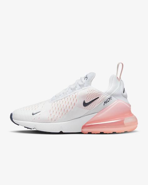 Nike Tennis Shoes For Women Trendy, Nike Shoes Air Max 270 Pink, Cute Air Max 270, Nike Bubble Shoes, Nike Shoes 270, Nike Tennis Shoes For Women, Nike Air Max 270 Purple, 270 Air Max Shoes, Nike 270s