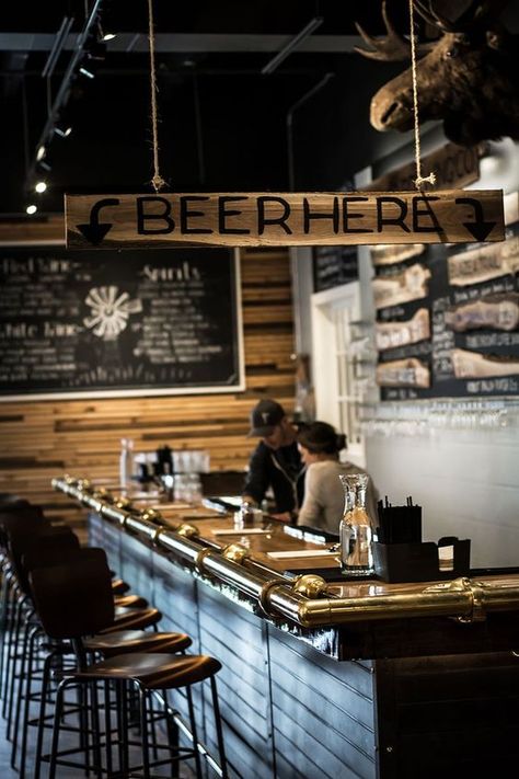 Rustic Brewery, Brewery Interior Design, Brewery Interior, Brewery Decor, Bar Deco, Rochester Minnesota, Brewery Restaurant, Brewery Design, Pub Interior