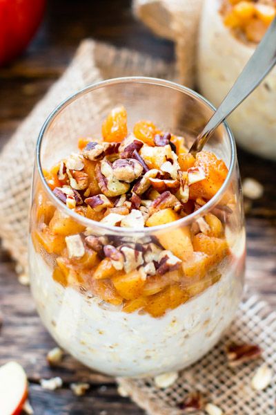 Gluten Free Ideas, Apple Cinnamon Overnight Oats, Cinnamon Overnight Oats, Recipes Easy Quick, Breakfast Recipes Easy Quick, Fruity Recipes, Perfect Healthy Breakfast, Overnight Oats Healthy, Quick Breakfast Recipes