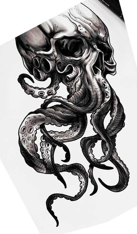 235+ Remarkable Pirate Tattoos Ideas For Men and Women (2022) - TattoosBoyGirl Tentacle Tattoo, Tattoo Crane, Cthulhu Tattoo, Octopus Tattoo Sleeve, Kraken Tattoo, Octopus Tattoo Design, Pirate Tattoo, Octopus Tattoos, Kunst Tattoos