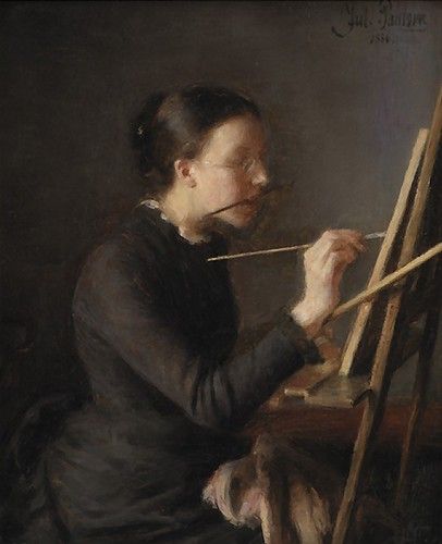 paulsen, julius - The Painter Agnes Paulsen, the Artist's … | Flickr The Painter, The Artist, Painter, A Woman, Art