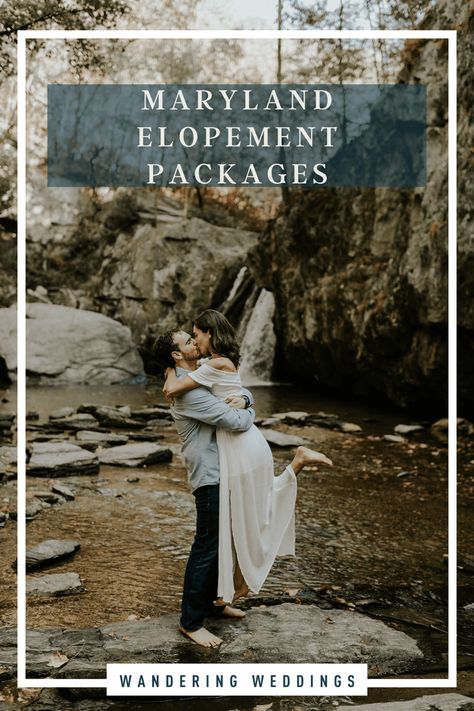 Maryland Elopement Packages + Featured Vendors Maryland Elopement, Patapsco Valley State Park, Cascade Falls, Frederick Maryland, Elopement Packages, Annapolis Maryland, Commitment Ceremony, Marriage License, Coastal Wedding