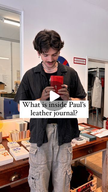 paper republic on Instagram: "[people of paper republic]   who? Paul, our social media manager 🤳✨ where? at our le shop in Vienna, Austria  Look at Paul’s chunky and well-loved leather journal!  This is his first grand voyageur in red, which he got when he became an official member of paper republic team! ♥️ After only 2 months, Paul already got a second journal as his work companion 🤣 - but look at the stunning patina on his red leather journal - his personal daily companion!  Paul uses: ♥️ grand voyageur [pocket] in red ✍️ a small notebook that his friends gifted him - for daily doodles ✨ dotted notebook refill - for learning German 💪 ruled book refill - for work notes 💅 plain notebook refill - for content ideas!  What do you keep in your daily companion? Share with us below!   #peop Paper Republic, Work Notes, Daily Doodles, Refillable Leather Journals, Plain Notebook, Learning German, Notebook Refill, Dotted Notebook, Instagram People