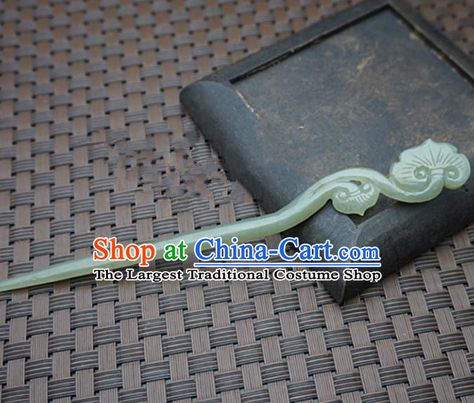 Chinese Jade Hairpin, Hairstyles Chinese, Anime Ballet, Jade Hairpin, Chinese Jewerly, Asian Accessories, Chinese Hairpin, Chopstick Hair, Chinese Jewelry