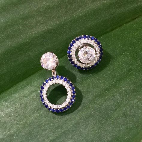 Forsythe Jewelers on Instagram: “Do you own a pair of diamond stud earrings? Slip on a "jacket" for versatility. Fun! #forsythejewelers #diamondearrings #diamondjackets…” Earring Jackets For Diamond Studs, Convertible Jewelry, Diana Style, Gold Jewelry Prom, Diamond Earring Jackets, Diamond Necklace Indian, Convertible Earrings, Earring Jacket, Ear Pieces