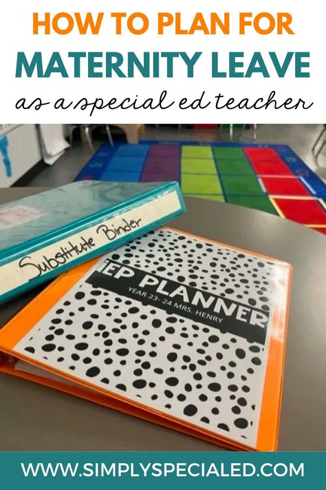 Are you a special education teacher preparing for maternity leave? Leaving your classroom can be scary but, I share 5 tips for feeling at ease when you’re taking care of baby. Be sure to put together a maternity leave binder and have your sub shadow you. Leave detailed lesson plans and where you left off in the curriculum. Also make sure to check your maternity leave laws in your state before meeting with HR. After reading this post you will be ready for your teacher maternity leave! Free Task Boxes, Maternity Leave Teacher, Substitute Teacher Resources, Substitute Teacher Activities, Inclusion Teacher, Fine Motor Centers, Special Education Lesson Plans, Teacher Interview, Morning Meeting Ideas