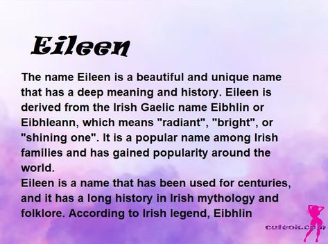 meaning of the name "Eileen" meaning of the name Eileen, meaning of my name, spiritual meaning of my name Madison Meaning, Eden Meaning, Aurora Meaning, Faith Meaning, Hope Meaning, Meaning Of My Name, American Outfits, Natural Makeup Products, Justice Meaning