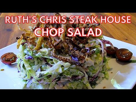 Ruth Chris Chopped Salad Recipe, Steak House Salad Recipe, Lemon Basil Dressing, Sherry Recipes, Ruth Chris Steak, Chop Salad, Chopped Salads, Sophisticated Food, Steakhouse Recipes