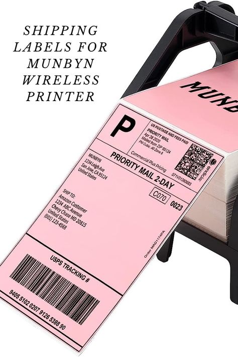 With a MUNBYN thermal label printer, you can design and create your own branding materials! They have a variety of cute sticker labels to choose from. This makes your packages look more professional and can help you stand out in the mind of your customers. Thermal Label Design, Taylor Lynn, Sticker Board, At Home Fitness, Wireless Printer, Thermal Label Printer, Modern Crochet Patterns, Easy Crochet Patterns Free, Black Office