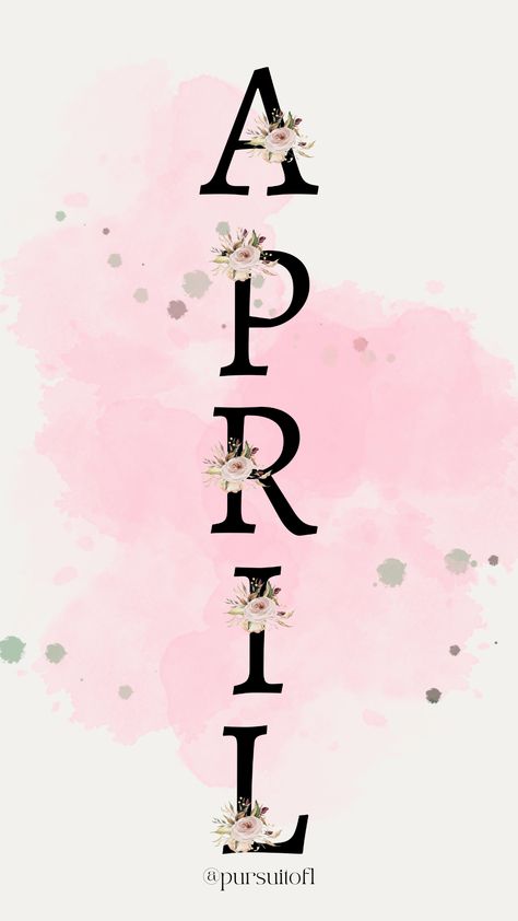 White and pink phone wallpaper with floral April text April Wallpapers, 2025 Planning, Pink Phone Wallpaper, Blog Planner Printable, April Aesthetic, April Wallpaper, Planning Notebook, Theme Wallpaper, Pink Phone