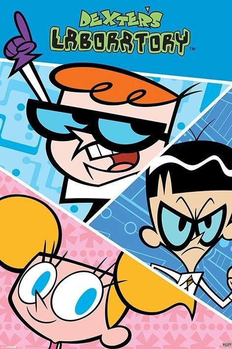 "Dexter's Laboratory" Laboratory Poster, Dexter Cartoon, Dexter’s Laboratory, Dexter's Laboratory, Old Cartoon Network, Dexter Laboratory, Childhood Tv Shows, 90s Cartoons, Cartoon Posters