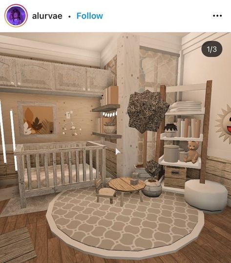 Bloxburg Baby Room, Bloxburg Bedroom Ideas, Bloxburg Bedroom, Fall Bloxburg, Blocksburg Room Ideas￼, House Plans With Pictures, House Decorating Ideas Apartments, Small House Layout, Simple Bedroom Design