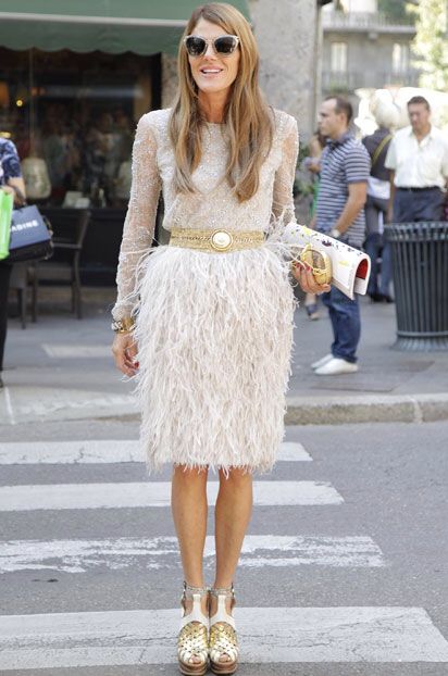 Fur Skirt Outfit, Georgia Tordini, Fur Skirt, Feather Fashion, Black White Outfit, Ostrich Feather, White Outfit, Fringe Skirt, French Chic